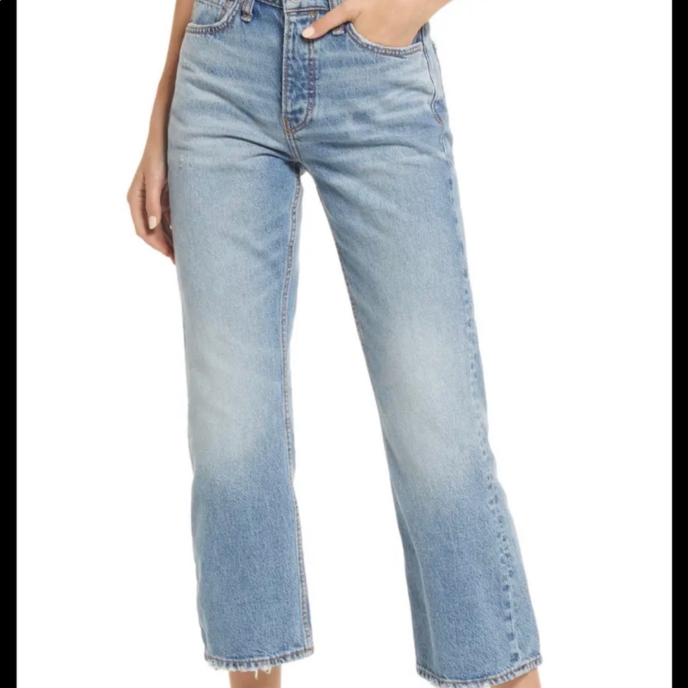 Rag & Bone High Rise Cropped Flare Jeans